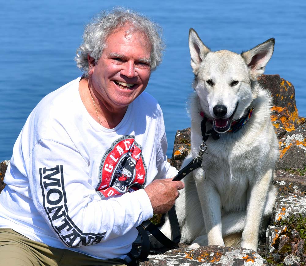 Michael L. Weiner and his dog